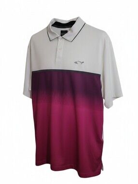 Greg Norman for Tasso Elba polo shirt men's large rapidvent golf performance